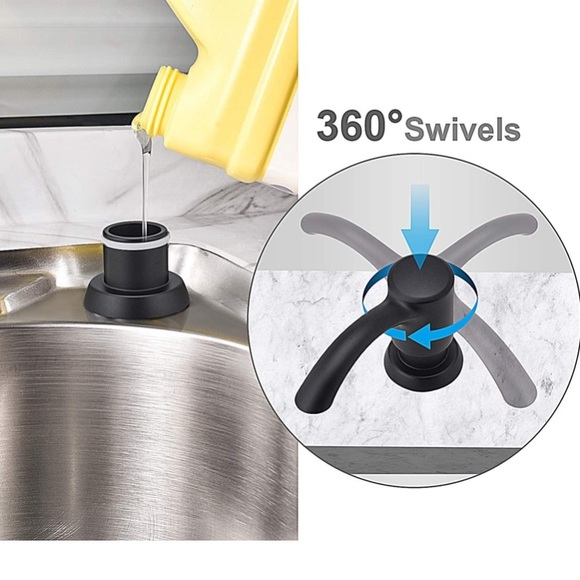 NWOT Top Refill Soap Dispenser ABS Pump Head 17oz Lotion Bottle Built-in Design - Picture 10 of 13